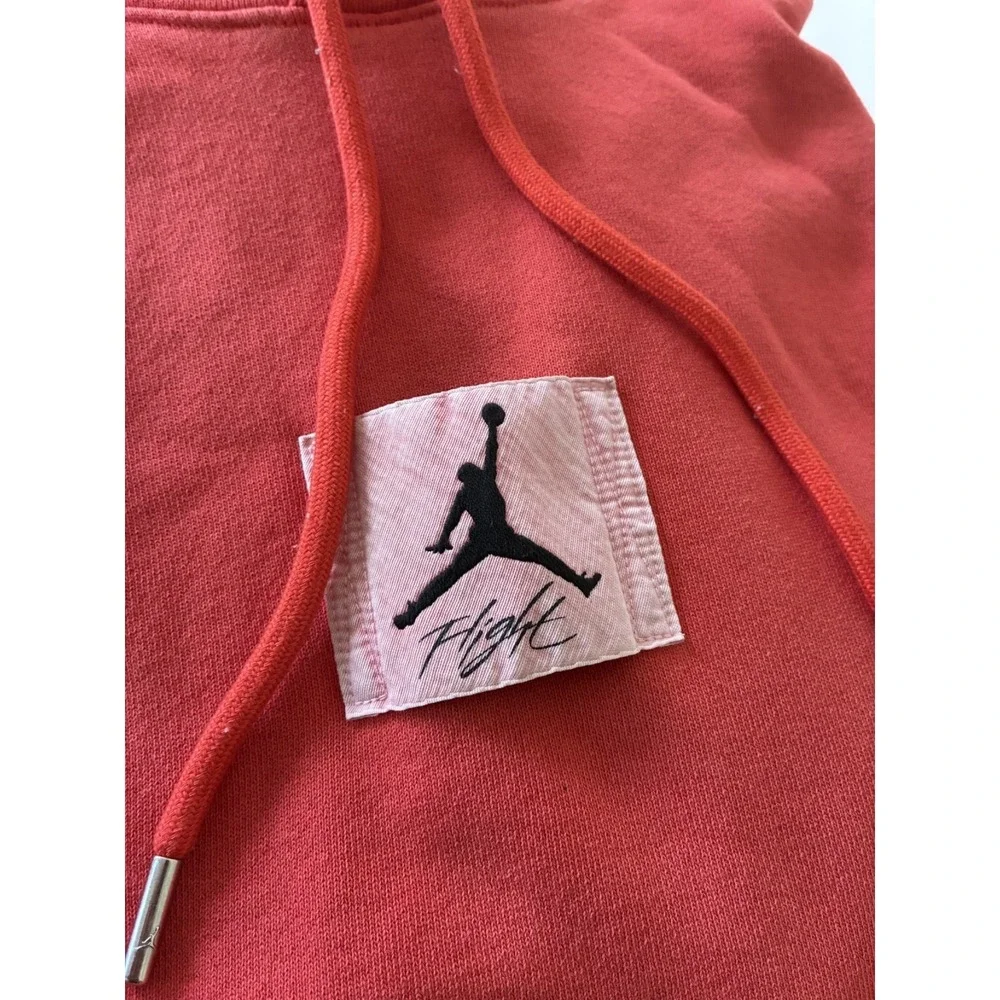 Nike Air Jordan Flight Hoodie Red Super Clean Classic Style Soft Street Core M